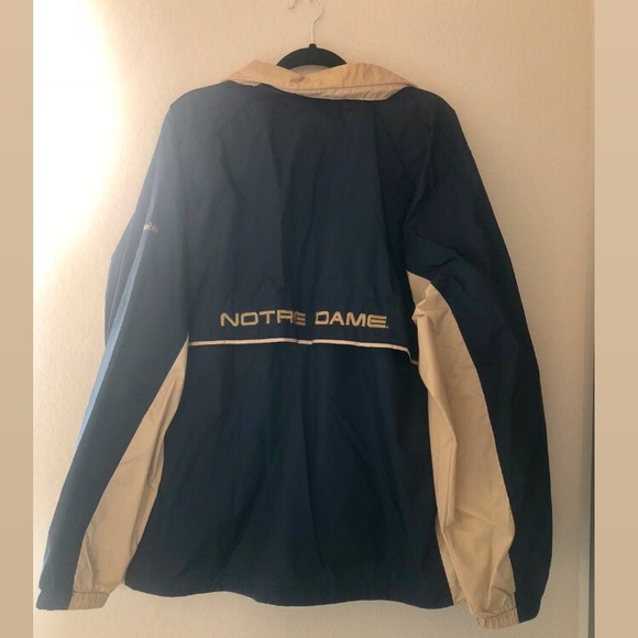 Columbia Norte Dame Windbreaker XL Great Condition - Picture 4 of 8